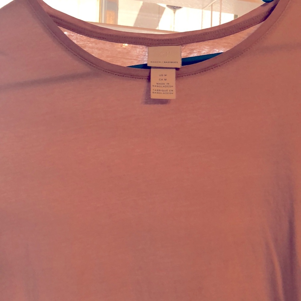 😀H&M casual neutral sand colored top